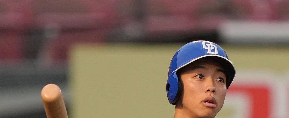 中日岡林が打率リーグトップに浮上　広島ファビアン、巨人泉口と激しい争い　パは柳町がトップ