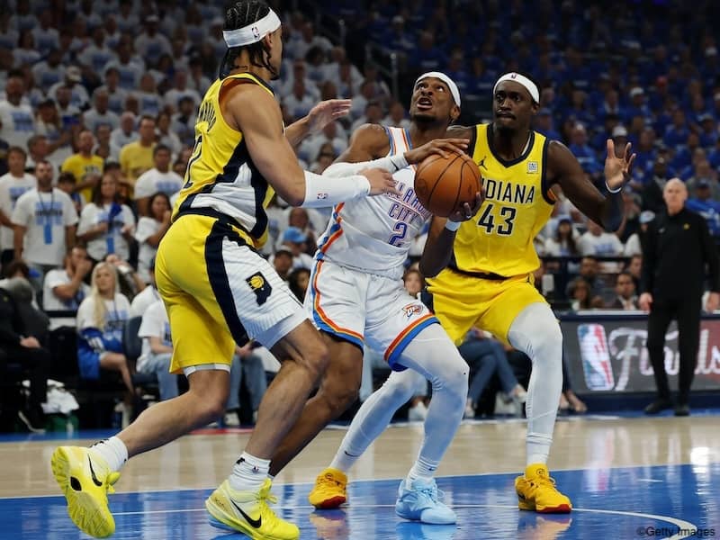 サンダーが46年ぶりNBA制覇に王手…ペイサーズとのファイナル第5戦を