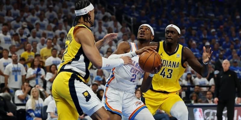 サンダーが46年ぶりNBA制覇に王手…ペイサーズとのファイナル第5戦を制す