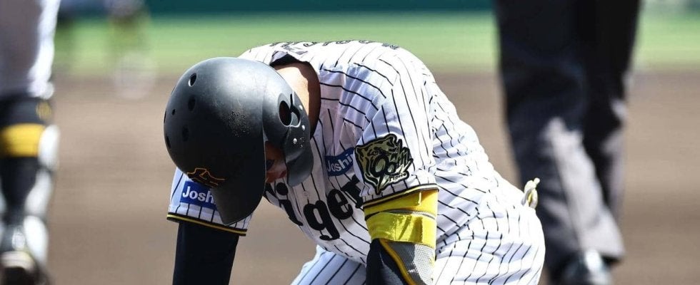 【阪神】森下翔太、背中に死球を受けるも「大丈夫、大丈夫」７死球はリーグ１位タイ