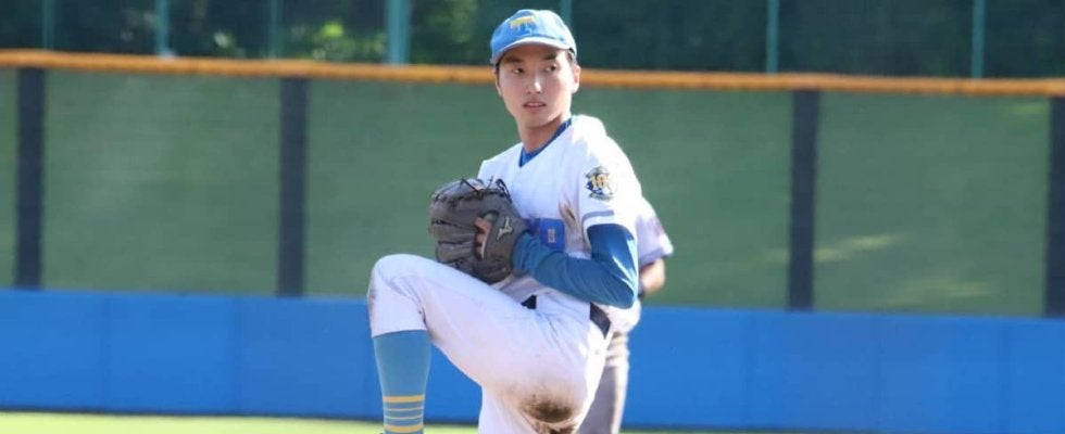 元ロッテ投手を父に持つプロ志望の東大サブマリンが1回無失点の快投！ドラフト候補を三振に打ち取る【大学日本代表候補合宿】