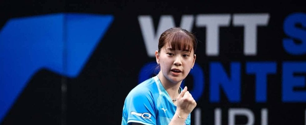 長﨑美柚、20位に急上昇のサウスポーに公式賛辞「23歳にとって大きな節目」　圧巻の中国3連破に“Wみゆう”対決制し存在感
