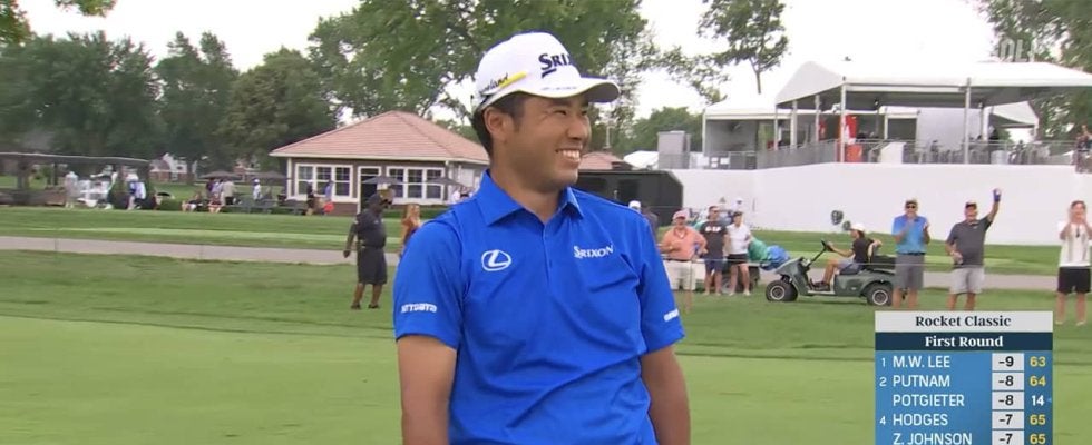 【動画】松山英樹チップインバーディからのイーグルホールアウトでにっこり【ロケットクラシック1日目】