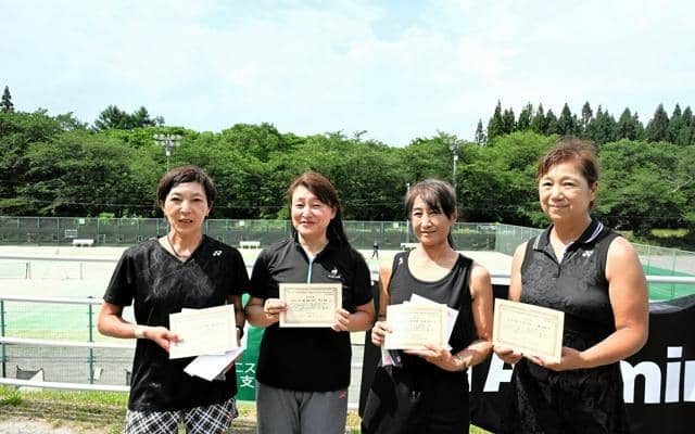 ピンクリボンテニス岩手県大会、全国決勝大会出場の2組決まる