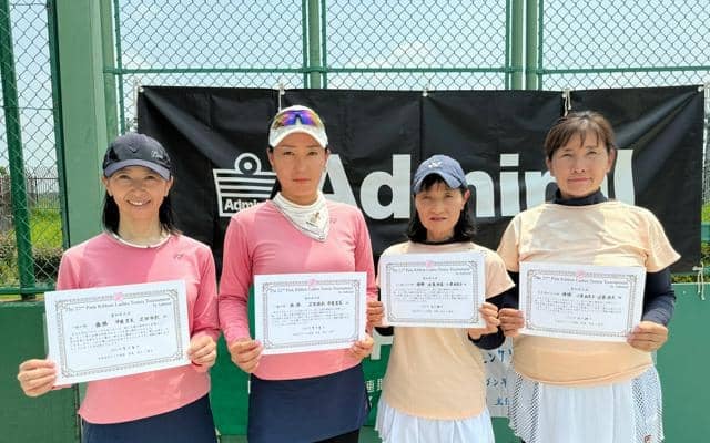 ピンクリボンテニス愛知県決勝大会　全国出場の代表2ペア決まる