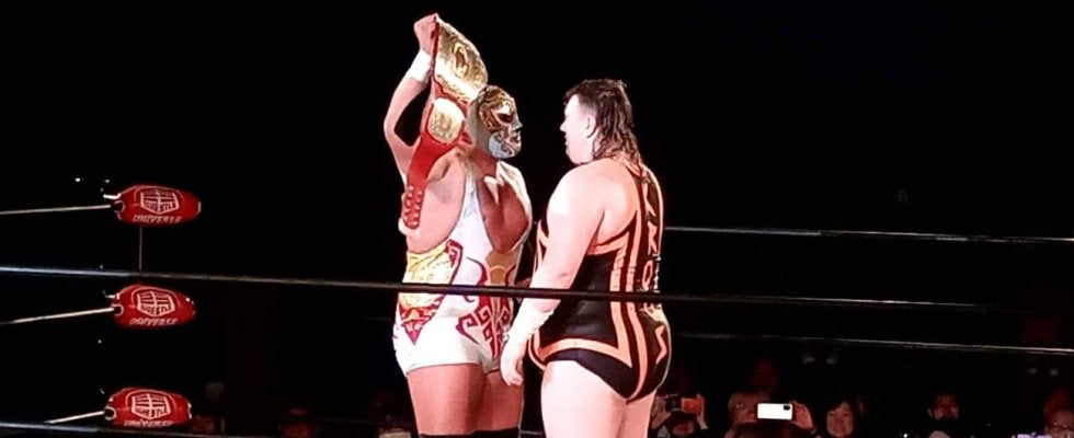 【ノア】巨漢ウィル・クロスがガレノのGHCナショナル挑戦直訴「ベルトをイギリスに持ち帰る」