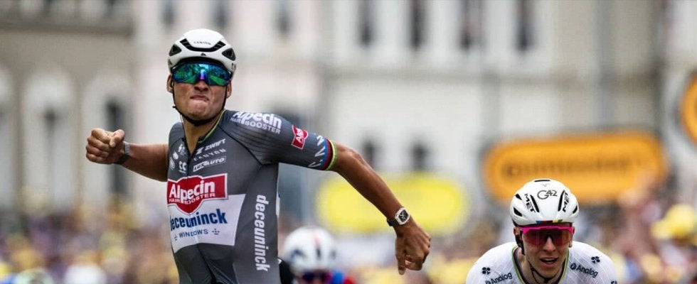 マチュー・ファンデルプールが上りスプリントを制してマイヨ・ジョーヌ！　ポガチャルとヴィンゲゴーもボーナスタイムをゲット｜ツール・ド・フランス2025 レースレポート：第2ステージ