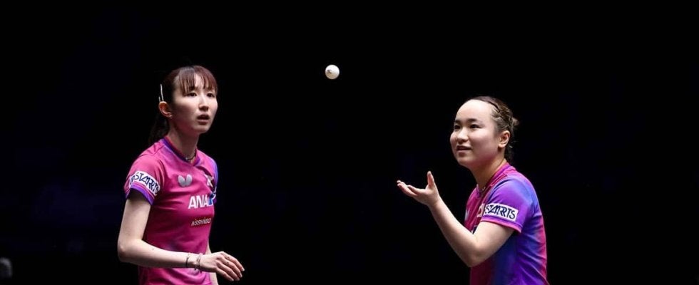 伊藤美誠、早田ひなへ25歳の誕生日サプライズで満面笑顔　“みまひな”ペアのダブルス復活戦はインドペアに逆転勝ち【卓球・USスマッシュ】