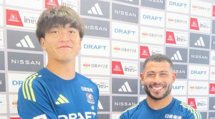 Ｊ１最下位の横浜Ｍに新加入の２人が救世主に名乗り　ユーリアラウージョ「安心してください。クロスは上がります」　谷村「１０点取る」
