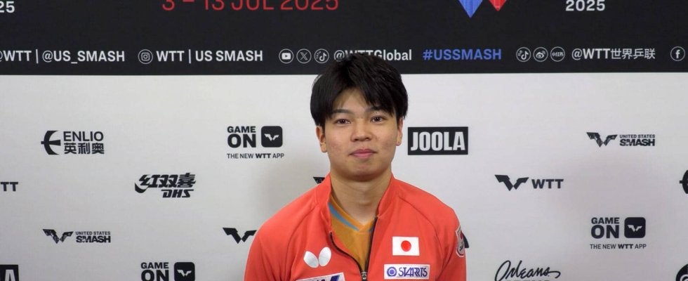 大金星の田中佑汰 「2-0から追い付かれたのは予想通り。第5ゲームは思いきってできた」｜USスマッシュ2025