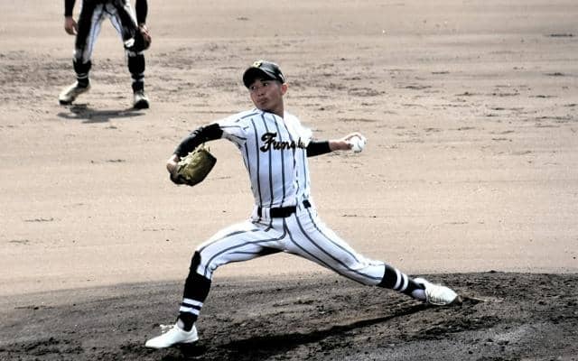 父の声援に勇気をもらい、投げきった　船橋北の飯田猛士投手