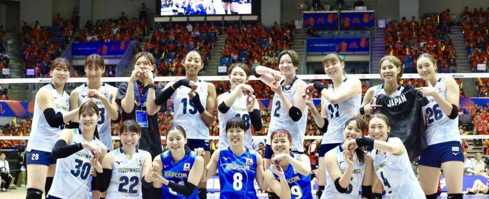 【バレー】日本女子、韓国にストレート勝ち！中盤苦しい展開も最後は山田二千華が速攻でとどめ