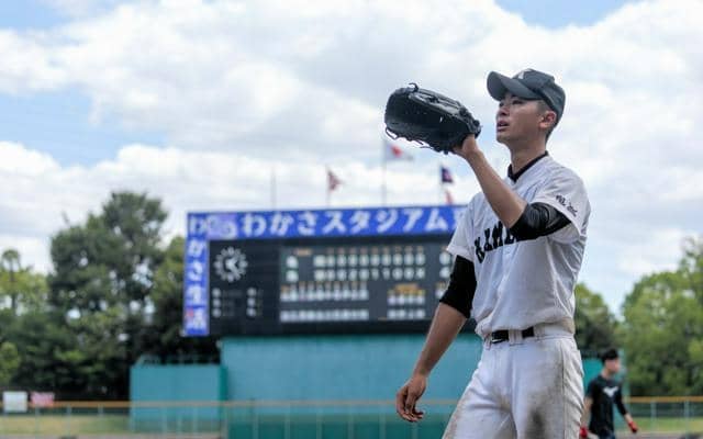 「チームのために投げる」　亀岡のエース・杣田健一郎投手が力投