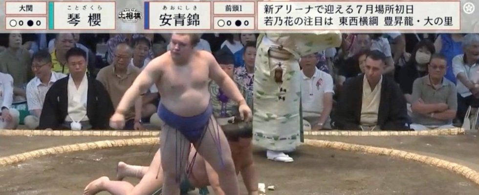 「なんやねん今の」前頭が大関を発生割合0.03％の珍手で撃破 鮮やかな超レア技に館内大興奮「いろんな技があるのね」「こんなことも出来るのか」
