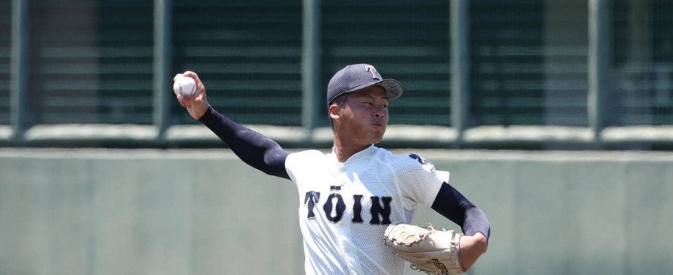 【高校野球】大阪桐蔭「背番号１」中野大虎３回２安打５奪三振　プロ９球団が視察／大阪