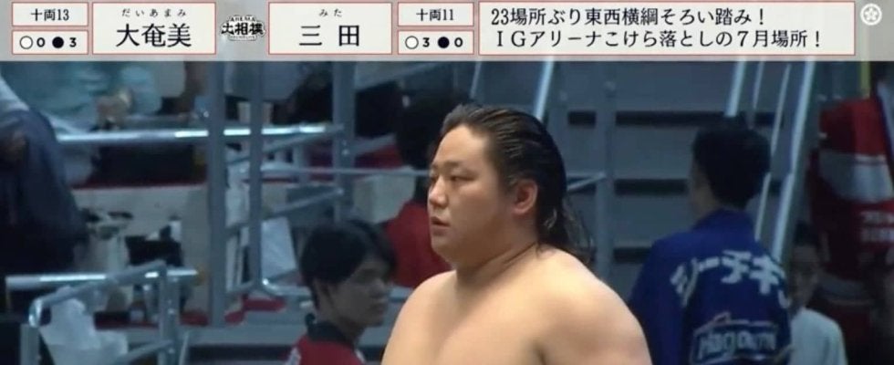 いかつ過ぎるだろ…オールバック力士が“まさかの選択”…驚きの化粧まわしに「迫力ヤバい」「お気に入りだなw」