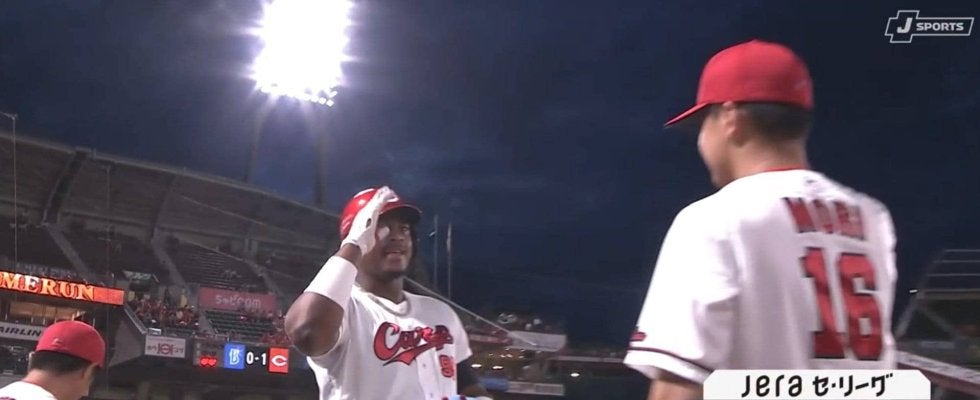 広島、異例の3度・2時間20分の中断で5回雨天コールドによる引き分けに…モンテロの2戦連発アーチも勝ち切れず