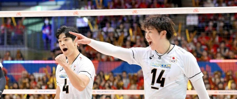 バレー男子・日本が大逆転！一気３セット奪い返した　連勝で７勝目！決勝大会見えた  宮浦２３得点「勝ち切れたところは大きい」