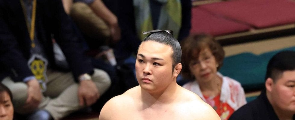炎鵬、土俵下に吹っ飛ばされ左膝痛める　足引きずって引き揚げ　勝ち越し王手となる３連勝ならず