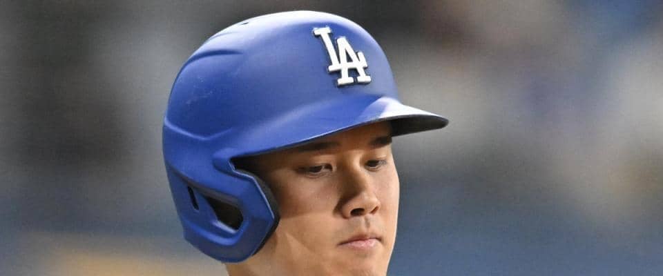 大谷翔平　後半戦は無安打発進　みぞおちに送球直撃もロバーツ監督「大丈夫。明日もプレーする」