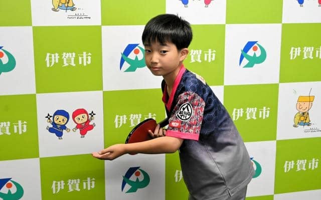 めざせ決勝トーナメント！伊賀の小学4年・奥屋さん、卓球全国大会へ