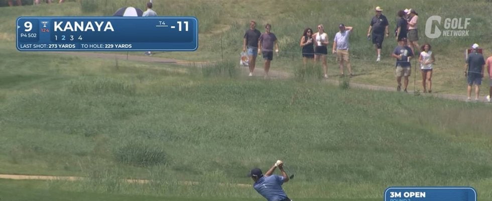 【動画】金谷拓実残り229ヤードをワンピンにピタリ！久常涼もベタピンショットを披露【3Mオープン2日目】