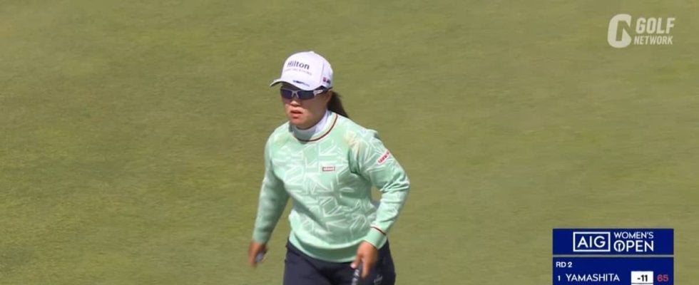 【動画】畑岡奈紗が「68」で10位浮上　8番ではスネークラインを読み切りバーディ