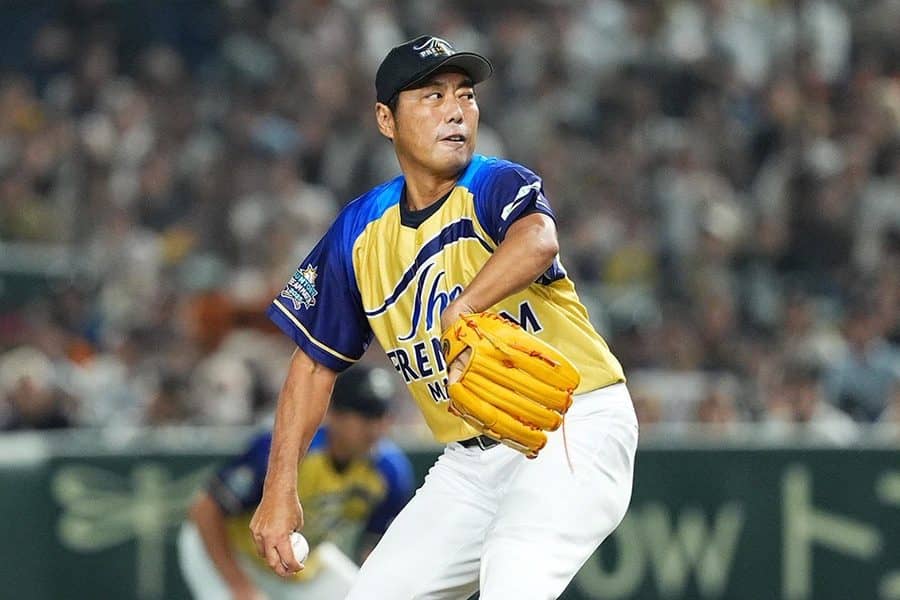 実況どよめき「50歳とは思えない」 松井稼頭央氏腰砕け…現役さながらの