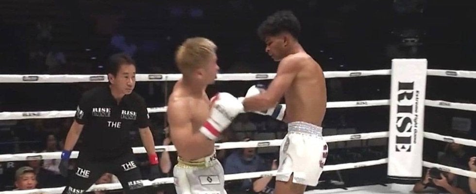 「立ったまま意識が…」衝撃KOに「倒れ方がおかしかった」驚きと困惑 体重超過の相手に左ストレートを“グサリ”