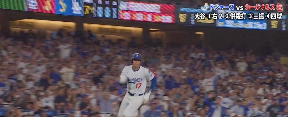 大谷翔平、“脅威の俊足”で激走ホームインの瞬間「はっやw」「得点王独走」あっという間の生還劇にファン騒然