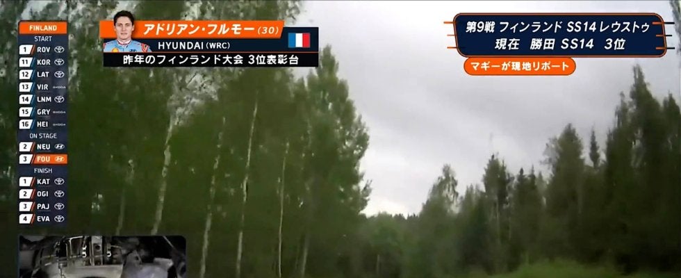 世界ラリーで車載カメラが捉えた超一流の“足業” 巧みなペダルワークで驚異のタイム「おお！！0.5！！」ファン沸騰