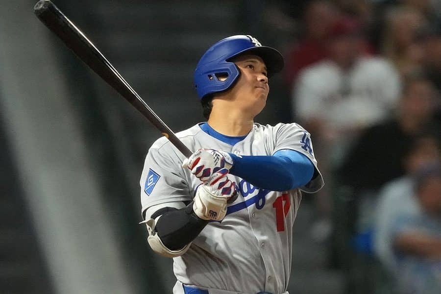 大谷翔平、6試合ぶり超低空44号 リーグトップに並ぶ…角度19度の衝撃弾