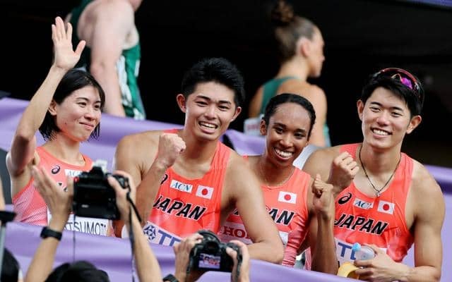 日本、混合1600mリレーで初決勝　予選敗退から一転繰り上がりに