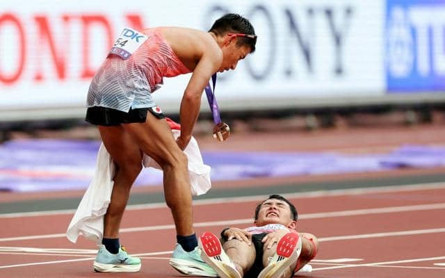 気温26度だったのに選手に異変　暑さ対策した世界陸上に過酷な環境