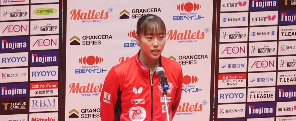 赤江夏星が“中学生Tリーガー”との対峙に語った本音「正直緊張した」　日本生命を好発進に導く21歳が戴冠へ意欲【Tリーグ】