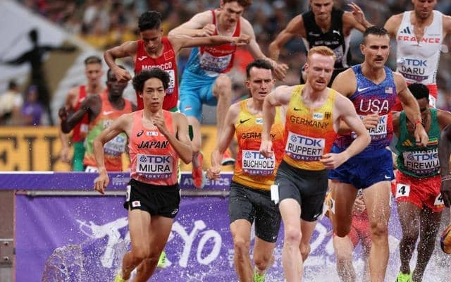 三浦龍司が8位、男子3000メートル障害2大会連続入賞　世界陸上