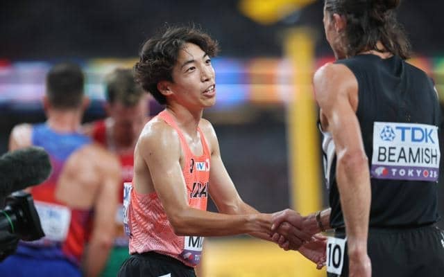 入賞の三浦龍司は「足ががくっときて」　見えたメダル、揺れた国立