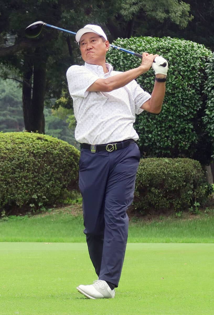 原辰徳 夢進 67歳・原辰徳氏、圧巻ショットでバーディー奪取 4オーバーで
