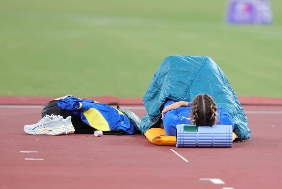 世界陸上 超人 走り高跳び 眠れる森の美女 マフチフ 直筆サイン