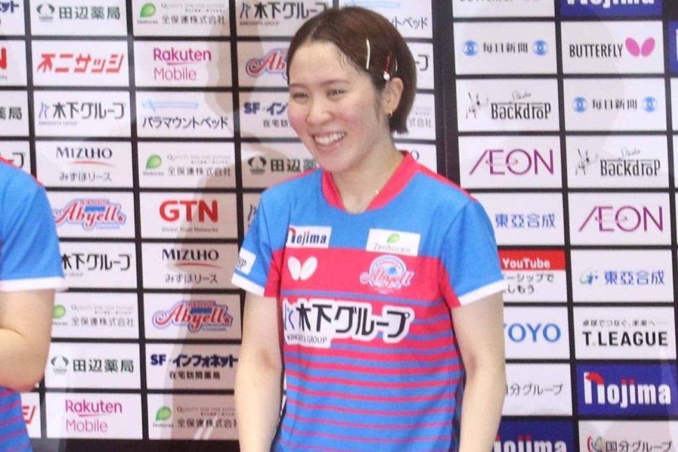 卓球　Tリーグ　木下アビエル神奈川　平野美宇　長崎美柚　応援タオル 主将の平野美宇がKA神奈川の開幕ダッシュ支える 長﨑美柚も単勝率10割