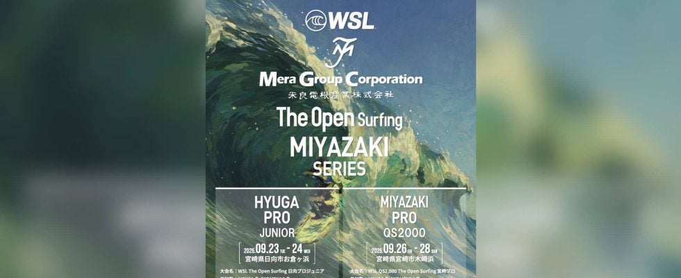9月23日（火・祝）より開幕！WSL公認「The Open Surfing Miyazaki Series」