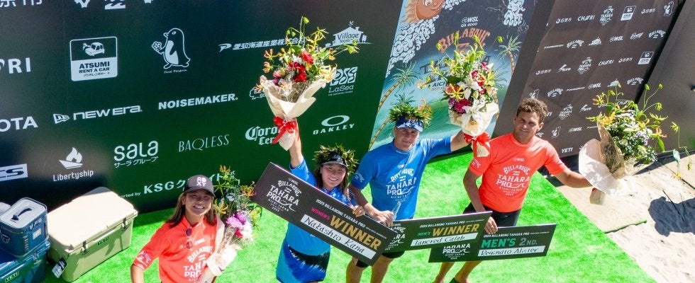 QS6000「BILLABONG TAHARA PRO」開催！中塩佳那とCaleb Tancredが優勝