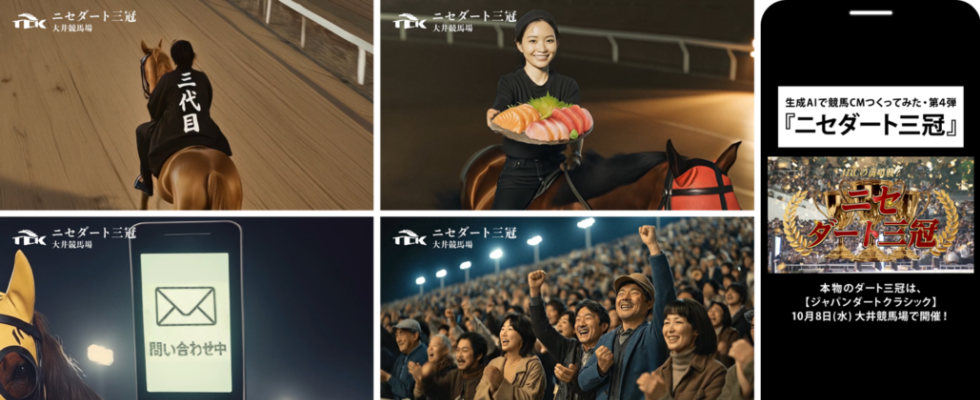【TCK】生成AI活用の新CM「ニセダート三冠」を公開