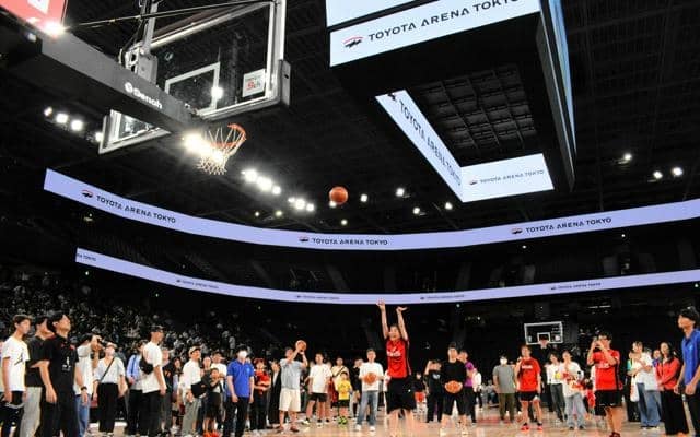 お台場にアルバルク東京の新アリーナ　施設開放でバスケ楽しむ