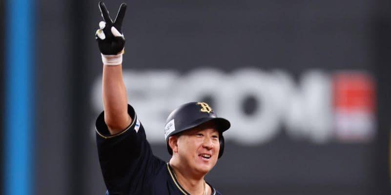 オリックス・杉本が確信歩きの特大先制弾　北山の１５０キロ強振、バット突き上げる