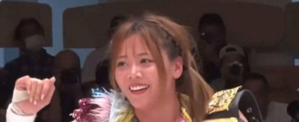 【マリーゴールド】岩谷麻優が26日両国イヨ・スカイ戦を前に山岡聖怜下しスーパーフライV3