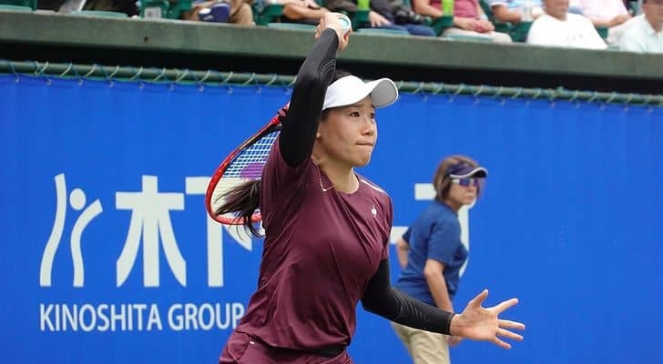 日比野菜緒、世界49位ダニロビッチに善戦もフルセットで敗れて初戦敗退[木下グループジャパンオープン]