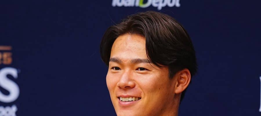 山本由伸へ米記者から珍質問「なぜ髪色を変えたの？」　会見場も爆笑、一問一答