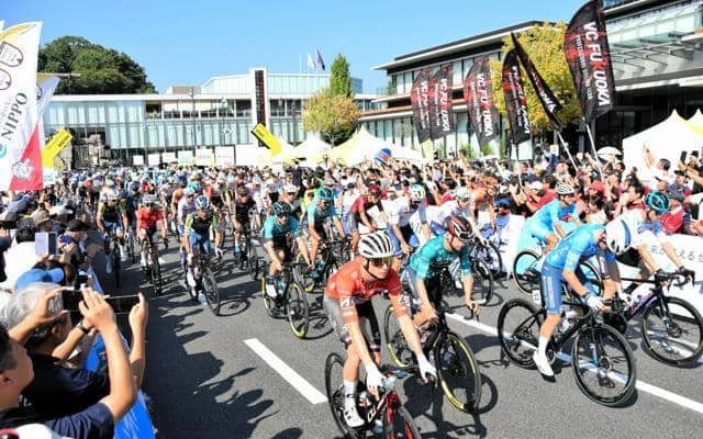 「ツール・ド・九州」宮崎・大分ステージ　選手90人が疾走