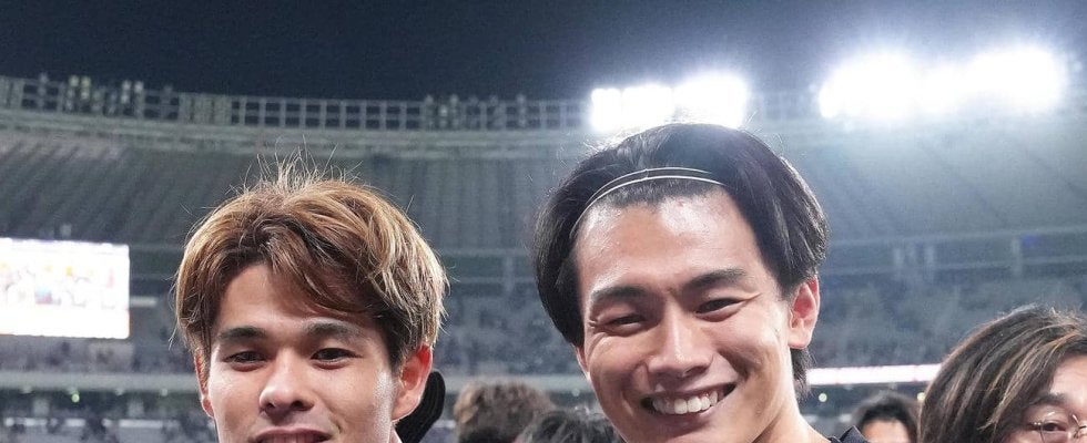 【日本代表】決勝ヘッドの上田綺世「伊東選手からいいクロスが」ブラジルに歴史的勝利